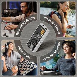 questyle M15C Headphone Amplifier Portable USB DAC Amps 32Bit/384kHz DSD256 Decoder with 4.4mm and 3.5mm Dual Outputs High Resolution Lossless for Smartphones/PC/Laptops image 3