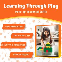 Skillofun Wooden Building Block Set, Inspire Creativity and Learning with 50 Vibrant Blocks - Enhance Hand-Eye Coordination, Fine Motor Skills, and Color Recognition for Toddlers and Kids Aged 1+ image 4
