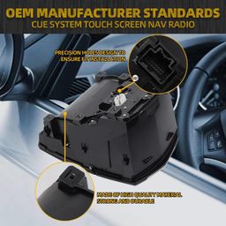 Dasbecan Touch Screen Navigation Radio GPS Assembly CUE System, Infotainment Display Module Compatible with 2013-2020 Cadillac Escalade ATS CTS SRX XTS ELR Replace 23243166 20867045 image 4