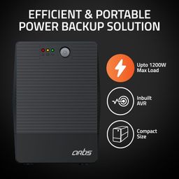 Artis 2000VA Line Interactive UPS for Personal/Gaming Computers, Desktop PCs, Laptops, Routers, Networking Devices and Gaming Consoles with 16A Input Plug. image 2