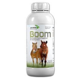 Avishi Boom for Growing Horses, (1 Litre) Bioavailable Starter Supplement for Better Muscle, Bone and Teeth Development, Helps to Build Immunity and Combat Stress image 1