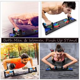 VRJTEC Complete Push Up Training System Colour Coded Portable Push-up Bracket Board for Home Fitness Training image 5