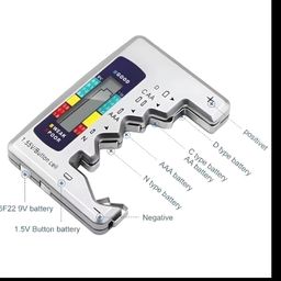 24x7 emall Battery Tester, Digital, 24x7 eMall, AA, AAA, 9V, C, D, N, Button Cell, Portable (Silver) image 4
