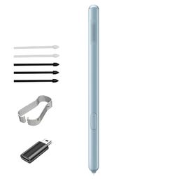 alovexiong (Cloud Blue) Galaxy Tab S6 Stylus Touch Pen Replacement for Samsung Galaxy Tab S6 SM-T860 T865 T867/ Galaxy S21 Ultra/Tab S6 Lite +Tips/Nibs + Type-C Adapter (Without Bluetooth) image 1