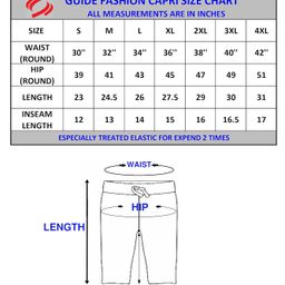 GUIDE Men's Regular Fit Printed Three Fourth Capri image 5