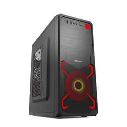 Ant Value X1 ATX Computer Case/Business/Gaming Cabinet - Black | Support ATX, M-ATX, ITX | Pre-Installed 1 Front Fan image 1