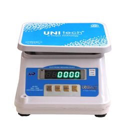 UNItech Digital Electronic Weighing Scale – 20kg Capacity with LCD Display | White and Blue Body | Precision Weight Machine for Home, Kitchen, and Shops image 1