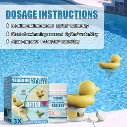 ATORSE® Pool Cleaning Tools Durable Pool Accessory for Hot Tub Fountains Large Pools Floating Dispenser image 4