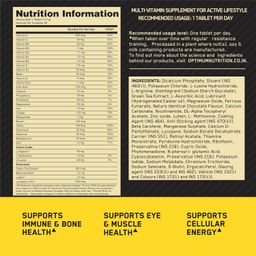 Optimum Nutrition (ON) Multivitamin for MEN– 60 Tablets, 26 Vitamins & Minerals, Amino Acids & Anti-Oxidants (Green Tea Extract, Beta Carotene, Lutein, Lycopene). Vegetarian. image 3