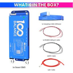 Battery Management System DALY, 60A 4-8S, 12-24V BMS with 1A Active Balancer and Built-in Bluetooth for Lithium/LFP/LTO Battery Pack, Works with 100BALANCE Mobile App image 5