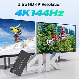 Displayport KVM Switch 2 Monitors 2 Computers 4K@144Hz USB3.0 KVM Switch for 2 Computers Share Dual Displays and 4 USB Devices Support Extended/Copy Mode with Desktop Controller image 5