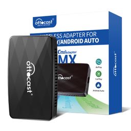 OTTOCAST Wireless CarPlay & Android Auto Adapter with AirPlay - 2024's New Adapter MX, Plug & Play, OTA-Upgrade, Quick Change Mode image 1