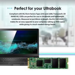 Transcend 512GB M.2 2280 Internal (SSD)| SATA III 6Gb/s SSD | 3D NAND Flash | DDR3 DRAM Cache | Read/Write - up to 560/500 MB/s | 280 TBW | 5 Yrs. Warranty | TS512GMTS830S image 5
