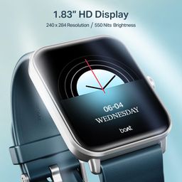 boAt Wave Call 2 with 1.83” HD Display, Advanced BT Calling, Functional Crown, Cloud & Custom Watch Faces, Multiple Sports Modes, IP67, HR, Sleep & SPO₂ Monitor Smart Watch(Cool Blue) image 2
