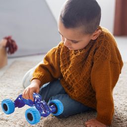 VGRASSP Pull Back Monster Telescopic Non Electric Car Toy with Press-Pull-Leave Feature Run On Any Surface Without Battery Friction Powered Toy - Color As Per Stock (Pack of 1) image 2