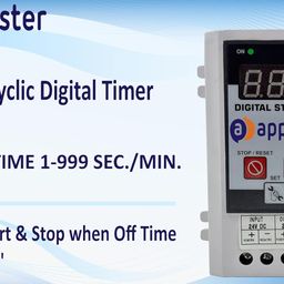 APPSTER Cyclic Timer Digital 24VDC (ON/Off in SEC/MIN) Electronic Timers for Fogger, Hydrophonics, Mist Kit & Other cyclic, Auto Stop Application Up to 10A image 2