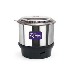 the quasar store THE Quasar STORE® Mixer Grinder Chutney Jar (250 ml) Suitable for all Local & Branded Mixer which comes with 2 Lock & 4 Teeth Coupler Stainless Steel image 1