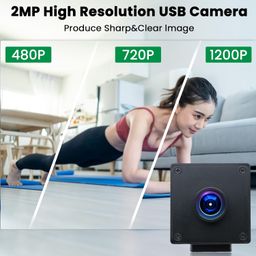ELP Global Shutter USB Wide Angle Computer Webcam 1080P 90fps Lightburn Laser Engraver Camera USB2.0 PC High Frame Security Camera for Raspberry Pi (110 Low Lens image 4