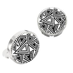 the smart buttons – Snap-on Shirt Button Cover Cufflinks Set for Men -Glow In The Dark Design Pattern image 2