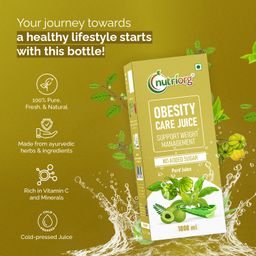 Nutriorg Nutri Fit Juice 1Ltr, Herbal Juice with Green Tea, Amla, Aloe Vera, Gurmar & Guggul,Supports Weight Loss, Fat Burning & Metabolism,100% Pure & Natural Detox & Appetite Control image 5