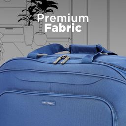 aristocrat Polyester Solid Pattern Dart Duffle Trolley (H) 65 Blue (Blue, Medium) image 5