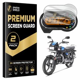 spartan shield {2 Pack)Digital Meter Screen Protector For Navigation System Hero Splendor+ Xtec Xtec2.0 2024|Instrument Cluster Guard|Anti Scratch Splendor Plus Bike Accessory[Not Tempered Glass] image 1
