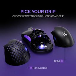 Kreo Chimera RGB Wireless Gaming Mouse with Hot-swappable Switches & 7 Programmable Buttons | Swappable Shells & Switches Included | Adjustable DPI Upto 10000 (Wireless, Black Onyx) image 5