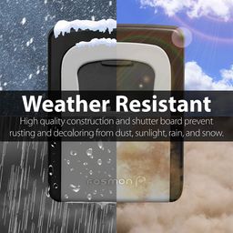 Fosmon Key Lock Box 4 Digits Combination Weatherproof Wall Mount Key Safe, Hide a Key Outside with Resettable Code, Multiple Key Capacity and Mounting Kit image 3