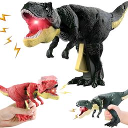 Gooyo Dinosaur Toy Gun & Musical Toy Gun for Kids with Biting Roaring Function, Simulation Sound Effect Will Shake Head Swing Tail (Assorted) image 1