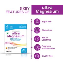 Ultra Magnesium 200Mg Tablets Provide Antioxidant Support | 60 Tablets image 4