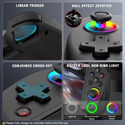 Tobo Phone Controller for iPhone/iPad/Android/Tablet, D8 Controller for Switch/PS/PC with Hall Effects Joysticks Play COD, Genshin Impact, Android Controller Support Cloud Gaming/Remote Play TD-1279GA image 3