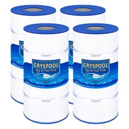 Cryspool® 07031 Filter Compatible with CCP240, R173572, Quantum-240, 178569, C-7469, PCC60, Ultral-A4, FC-1975, 4×60 Sq. Ft Pool Filter Cartridge, 4 Pack image 1