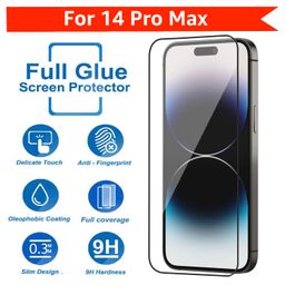POPIO Military-Grade Gorilla Tempered Glass For iPhone 14 Pro Max (Black) Edge To Edge Coverage With Easy Installation Kit for Smartphone image 4