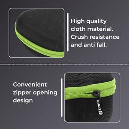 ZedGear Game Controller Case EVA Hardshell Cover for Xbox One Xbox 360 PS3 PS4 PS5 PS2 One S Wireless Game Controller Carry Case Gaming Accessory Box Holder Protective Cover Storage Case - Green image 3
