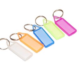 verena Pack of 50 Assorted Tag Label Multipurpose Writeable Name Key Tags Keychains image 2