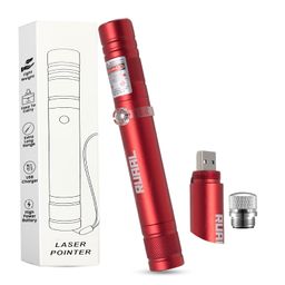 Ruaal Red Laser Pointer High Power | Smart USB Rechargeable Laser Light Pen | Laser Light Powerful Long Range 2,500m Beam | Laser Pointer for Presentation, Stargazing, Outdoor Use image 1