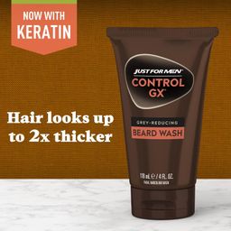 Just For Men Control Gx Grey Reducing Beard Shampoo for Mustache & Beard, 4 Ounce image 4