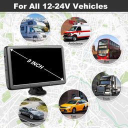 qllcc GPS Navigation for Car Truck Navigator - Navigation System 9 Inch Touchscreen, 2024 US/CA/MX Offline Maps Lifetime Free Update, Voice Guidance, Speed Cam Warning, Vehicle RV GPS para carros Trucker image 5