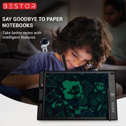 bestor Portable Ruff 12 inches LCD Paperless Memo Digital Tablet Notepad E-Writer/Writing/Drawing Pad (Black) image 2