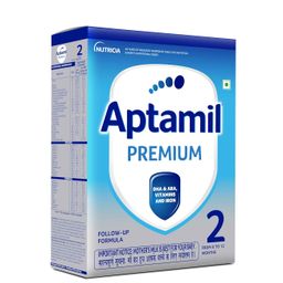 Aptamil Premium Infant Formula Milk Powder for Babies - Stage 2 (6-12 Months) - with Prebiotics and DHA - 400gms - BIB Pack image 3