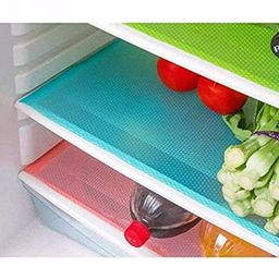 Kuber Industries Polyvinyl Chloride Multipurpose Refrigerator Drawer Mat|Circle Design & Water Proof Pvc Material|Size-48 Cm X 33 Cm,Pack Of 6 (Multicolour) image 3