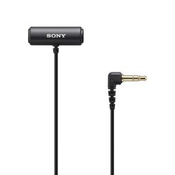 Sony Stereo Lavalier Auxiliary Microphone ECM-LV1 (Compact, Flexible, Vlogging, Content Creation, Audio) - Black image 1