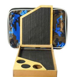 Flick Classic Wooden Table Tennis Racket Case with Protective Cover- Brown Colour | Upgrade Your Game with This Premium Wooden Table Tennis Racket case, Where functionality Meets Elegance! image 5