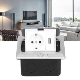 Generic Floors Socket Box, EU Standard Power Accessories 250V 16A Floor Electrical Outlet for Office for Shopping Malls(Bounce Slowly)' image 3
