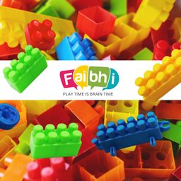 Faibhi_125pcs Building Block Set with Storage Container. Fun DIY Toy for Kids |Educational & Creative Learning Toy | Puzzle Assembly Shapes | Durable, Multicolored Toy Set for Kids of +3 Years. image 3