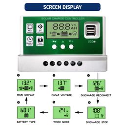 servcontrol Servotech Solar Charge Controller (12V/24V ) , Adjustable Lcd Display, Supports Lead Acid, Lithium-Ion And Iron Phosphate Battery (50A) image 4