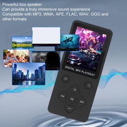 ashata MP3 Player with 5.0, HiFi Lossless Sound, Music Player with 1.8 Inch Color Screen MP3 MP4 Player Portable Video Music Player Expanded Up to 128GB (black) image 4
