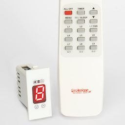 RE CO SYS Remote Control Switch for Light and Fan Regulator |With Learning makes Compatible with all Wi-Fi IR Blaster to use with Alexa|Pro-With Timers,Sleep,Advance Learning|1 Light and 1 Fan Regulator|Screw |White| image 1