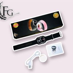 FG Thunder Smart Watch Always ON Display 500+ Watch Faces with Calling, Black image 2
