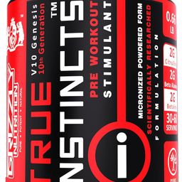 grizzly nutrition Grizzly Nutrition, Advanced Pre Workout 300 gram, True Instincts, 2025 edition, 10th generation, upto 60 servings, with citrulline, beta alanine, theanine +13 performance boosters, Fresh Pineapple image 1